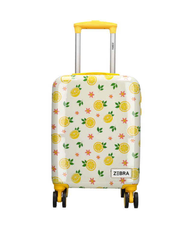 Zebra Trends Avonturier Kinderkoffer – Handbagage Koffer met 4 Wielen – Perfect voor Vakantie & Logeerpartijtjes (3–10 jaar) - Citroen