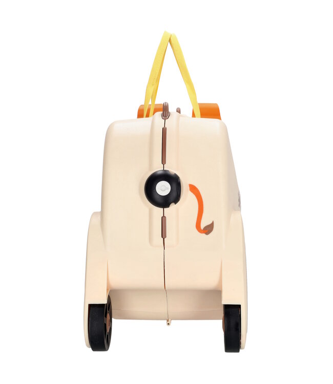 Zebra Zebra Trends Ranger Beige Kinderkoffer Zitkoffer – Ride-On Handbagage Koffer voor Kinderen (3–8 jaar)