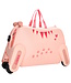 Zebra Trends Ranger Roze Kinderkoffer Zitkoffer – Ride-On Handbagage Koffer voor Kinderen (3–8 jaar)