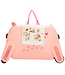 Zebra Trends Ranger Roze Kinderkoffer Zitkoffer – Ride-On Handbagage Koffer voor Kinderen (3–8 jaar)