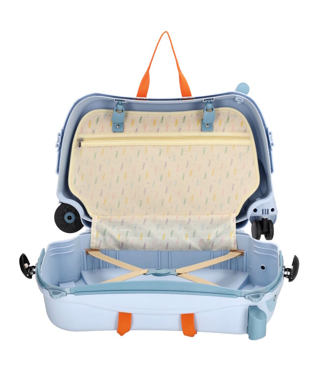 Zebra Trends Ranger Blauw Kinderkoffer Zitkoffer – Ride-On Handbagage Koffer voor Kinderen (3–8 jaar)