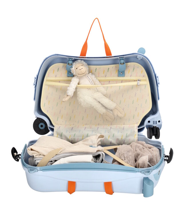 Zebra Trends Ranger Blauw Kinderkoffer Zitkoffer – Ride-On Handbagage Koffer voor Kinderen (3–8 jaar)