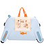 Zebra Zebra Trends Ranger Blauw Kinderkoffer Zitkoffer – Ride-On Handbagage Koffer voor Kinderen (3–8 jaar)