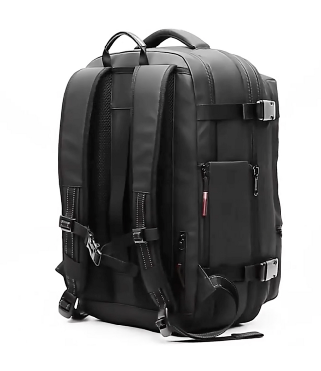 Underseater Zwarte Lichtgewicht Rugzak met Vacuüm Vak, 60L Capaciteit, TSA Cijferslot & Waterdichte Bescherming - Geschikt voor Laptop tot 17,3 inch