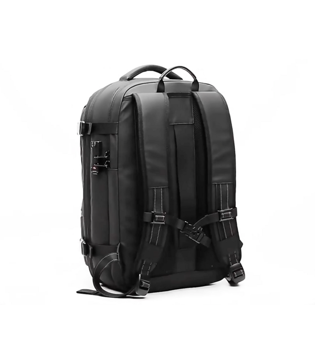 Underseater Zwarte Lichtgewicht Rugzak met Vacuüm Vak, 60L Capaciteit, TSA Cijferslot & Waterdichte Bescherming - Geschikt voor Laptop tot 17,3 inch