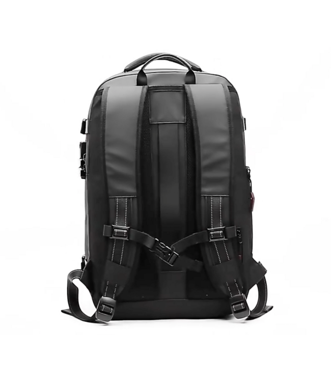 Underseater Zwarte Lichtgewicht Rugzak met Vacuüm Vak, 60L Capaciteit, TSA Cijferslot & Waterdichte Bescherming - Geschikt voor Laptop tot 17,3 inch