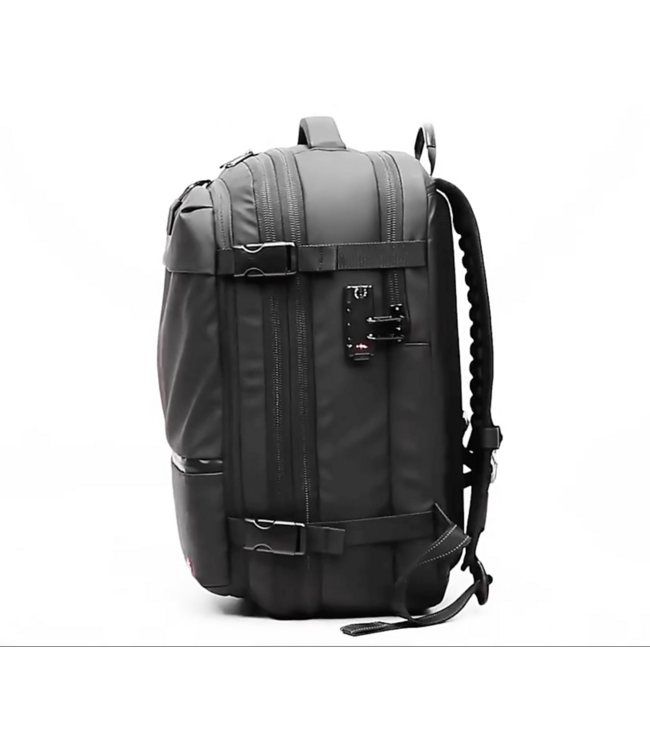 Underseater Zwarte Lichtgewicht Rugzak met Vacuüm Vak, 60L Capaciteit, TSA Cijferslot & Waterdichte Bescherming - Geschikt voor Laptop tot 17,3 inch