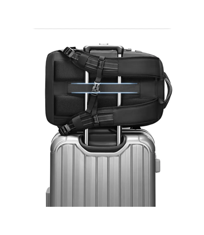 Underseater Zwarte Lichtgewicht Rugzak met Vacuüm Vak, 60L Capaciteit, TSA Cijferslot & Waterdichte Bescherming - Geschikt voor Laptop tot 17,3 inch