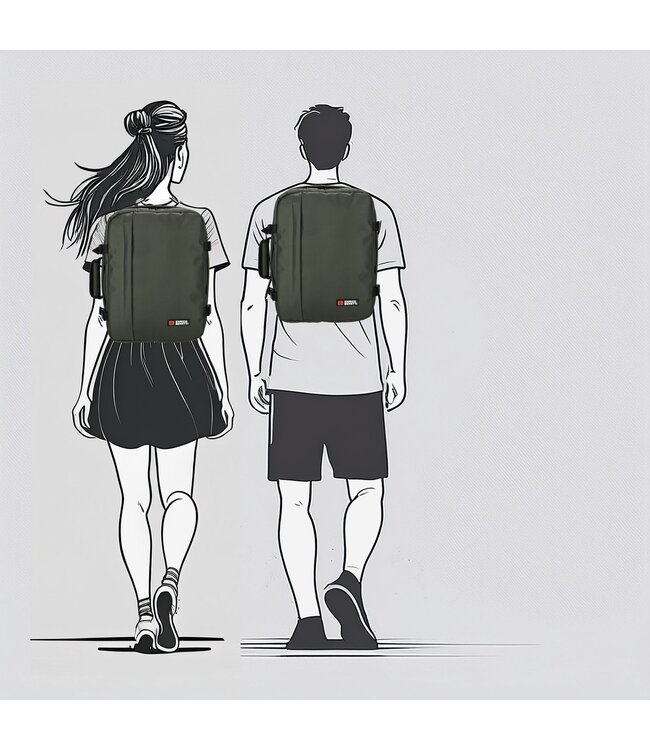 Enrico Benetti Enrico Benetti Innsbruck Fietsrugzak Olijfgroen met Laptopvak tot 17 inch – Lichtgewicht 800g, 24 Liter, Kliksluiting – Ideaal voor Fiets, Werk en Reizen – 40×30×20 cm