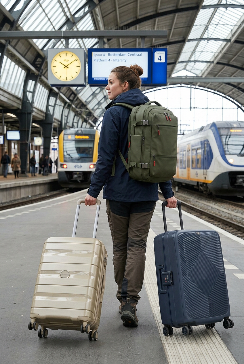 Dichtbij op vakantie: zo reis je slim met vacuum rugzak en rolkoffer