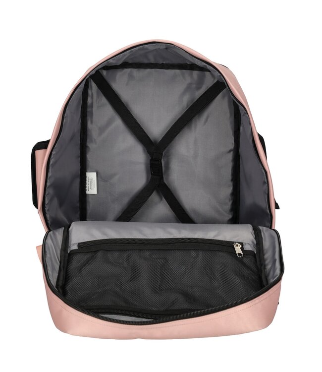 Enrico Benetti Transavia Rugzak Roze 40x30x20 Innsbruck underseater GRATIS adreslabel, oogmasker en oordopjes