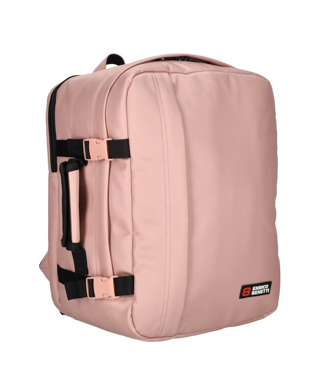 Enrico Benetti Transavia Rugzak Roze 40x30x20 Innsbruck underseater GRATIS adreslabel, oogmasker en oordopjes