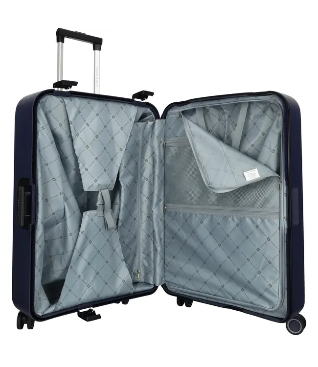 Enrico Benetti Chicago Koffer Groot blauw 96 Liter 75x50x27,5cm