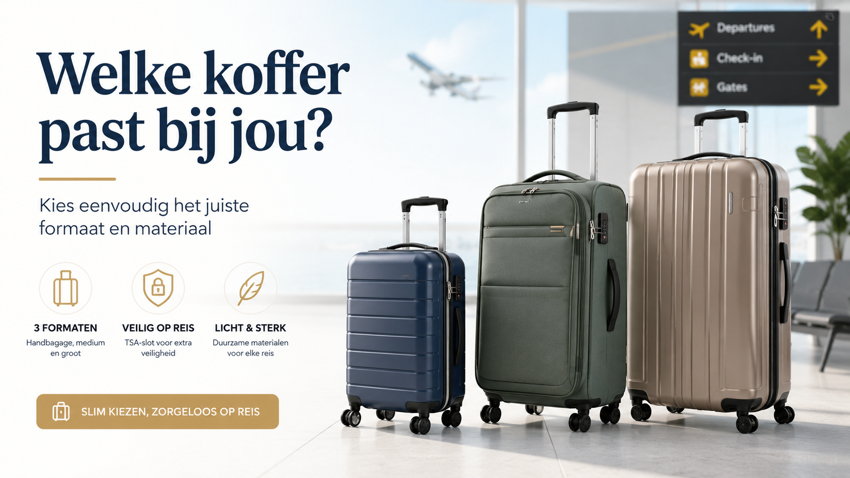 Welke koffer heb ik nodig? Zo kies je de juiste koffer