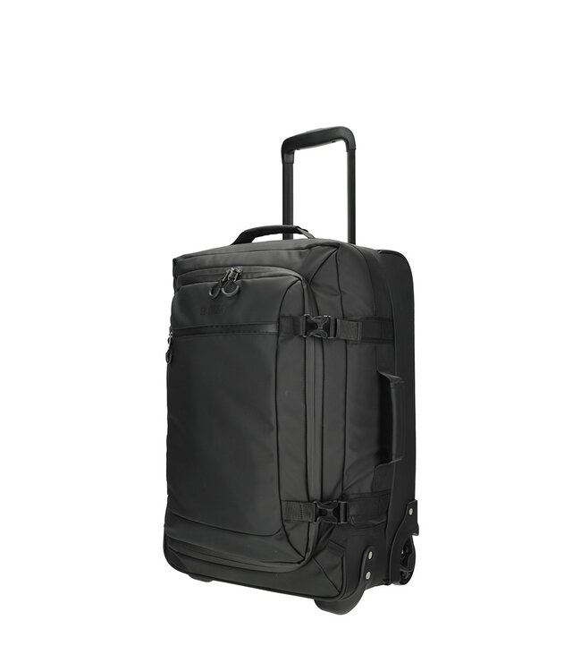 Enrico Benetti Enrico Benetti Stockholm handbagage reistas Zwart – lichtgewicht 2-wiels cabin bag – 55x35x20 cm – 38,5 liter – waterafstotend nylon/polyester