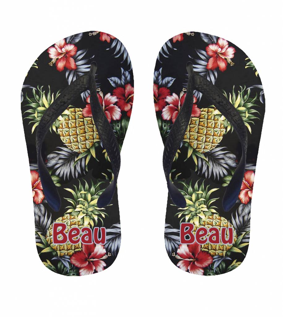 Slippers Hawaii - Bedrukte toffe slippers gepersonaliseerd, alles is ...