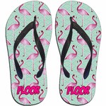 Flamingo slipper met naam