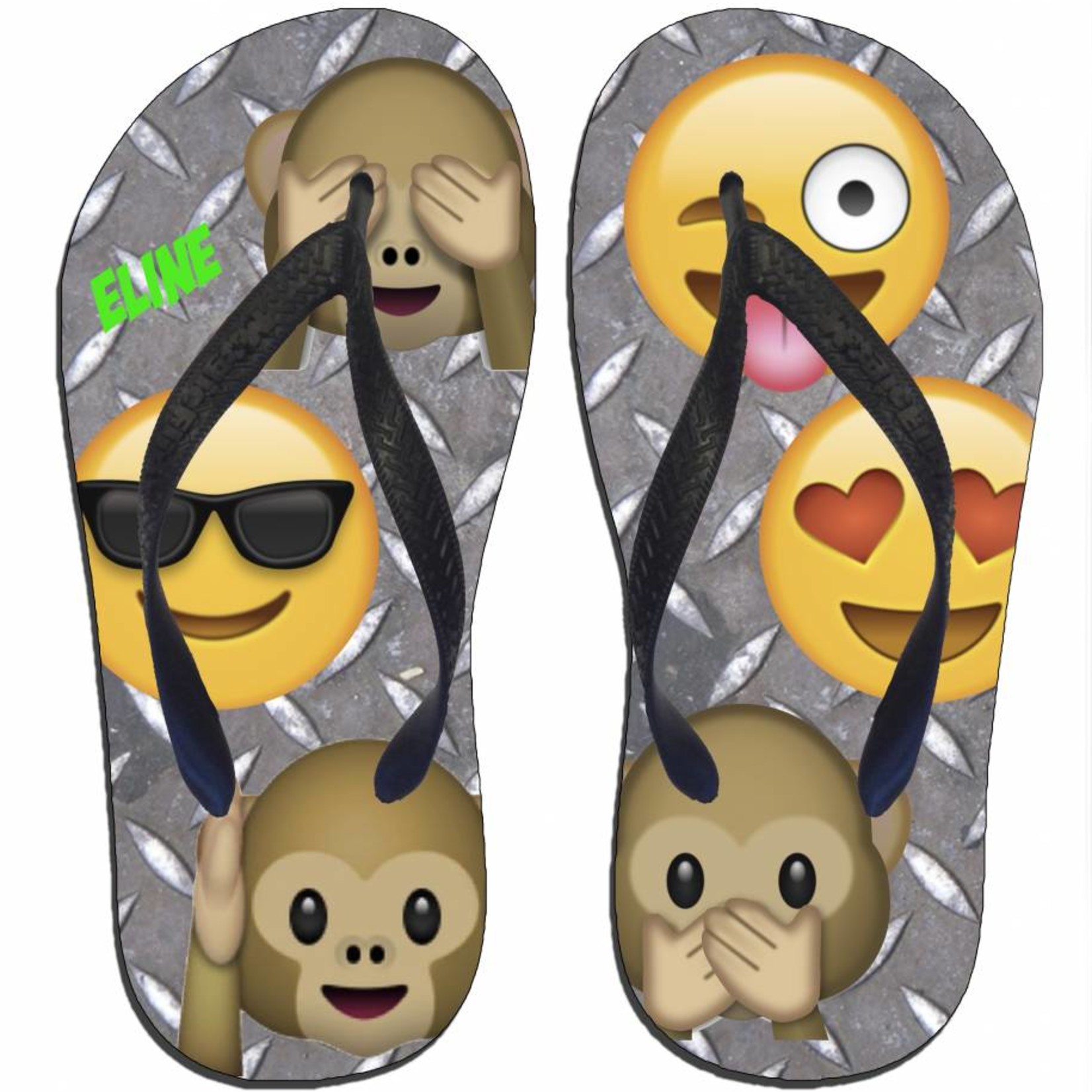 Slipper emoji met naam