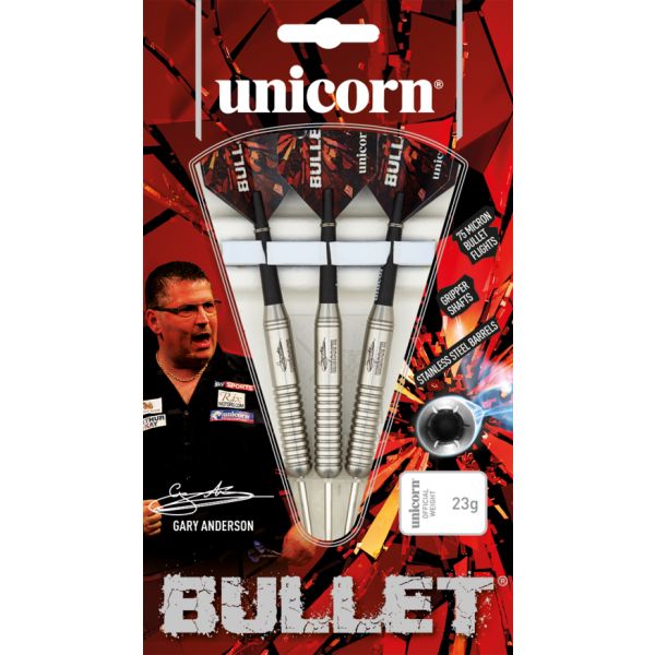 Unicorn Darts Bullet Gary Anderson P2 Stainless Steel Unicorn Darts Bullet Gary Anderson P2 Stainless Steel