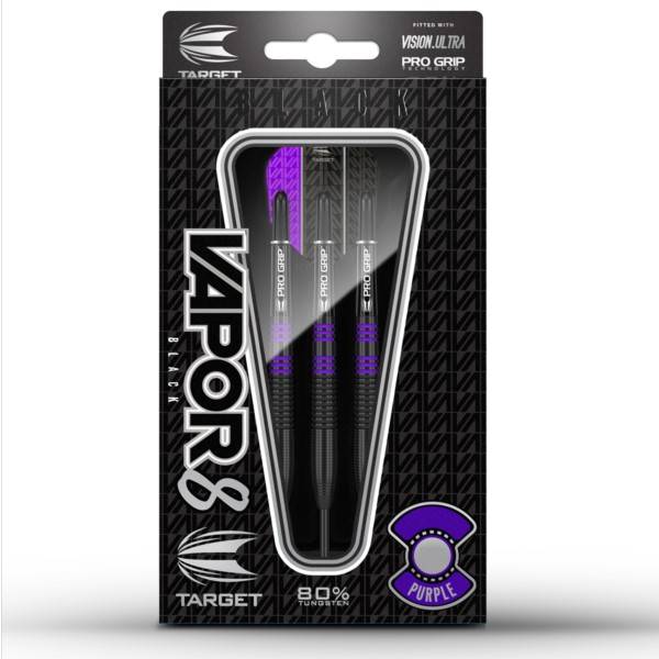 Target Darts Vapor 8 Black Purple 80% Tungsten Darts Target Darts Vapor 8 Black Purple 80% Tungsten Darts