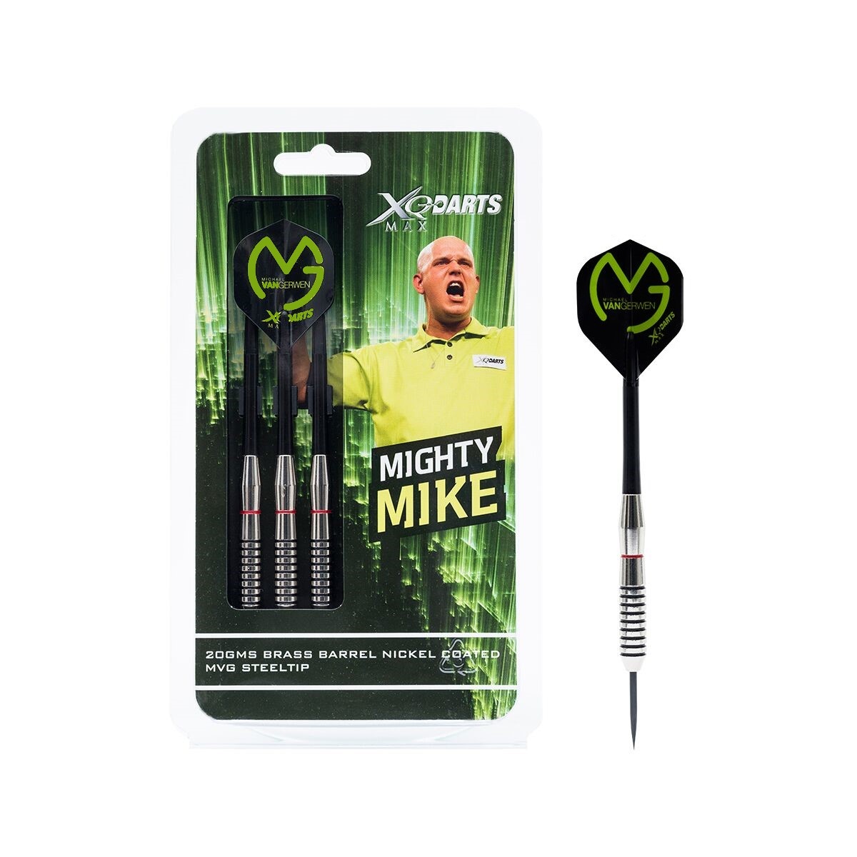 Xqmax Darts Xq Max Xq Michael Van Gerwen Nickel Coated Dartpijlen xqmax darts kopen in de aanbieding