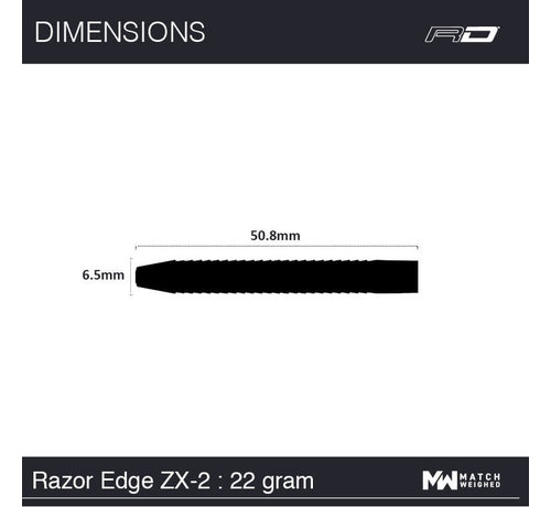 Red Dragon darts Red Dragon - 85% Tungsten - Razor Edge ZX-2