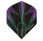 Winmau Prism Alpha Flights in zwart, paars en groen