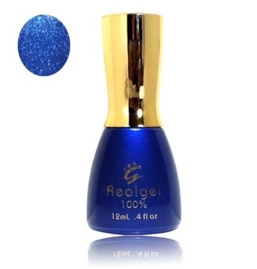 Real Gel Nail Polish Shimmery Blue