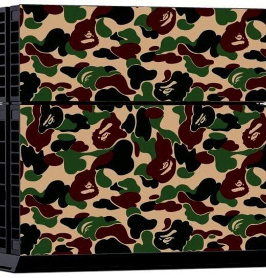 Sticker Brown Green Army Pattern For Playstation 4
