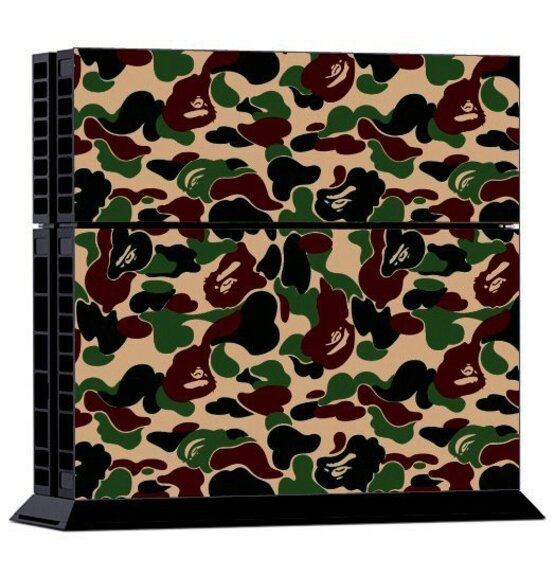 Sticker Brown Green Army Pattern For Playstation 4
