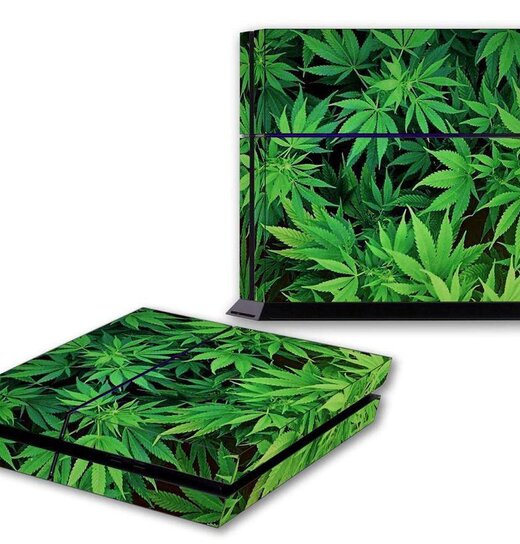 Sticker Cannabis Leaves For The Playstation 4