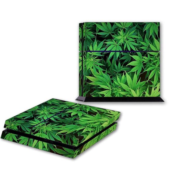 Sticker Cannabis Leaves For The Playstation 4