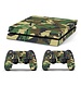 PS4 Aufkleber Camouflage Grün