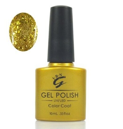 IBN Gel-Nagellack Gold Glitzer