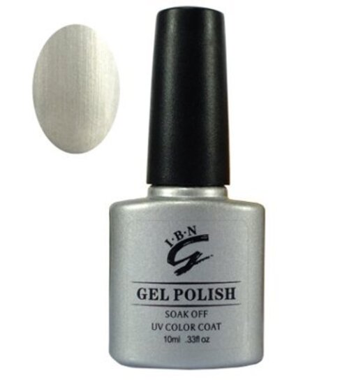 IBN Gel-Nagellack Hellgrau Metallic