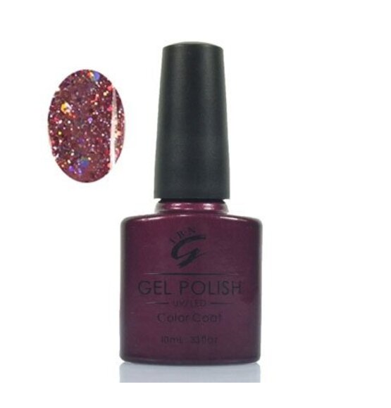 IBN Gel-Nagellack Violett Glitzer