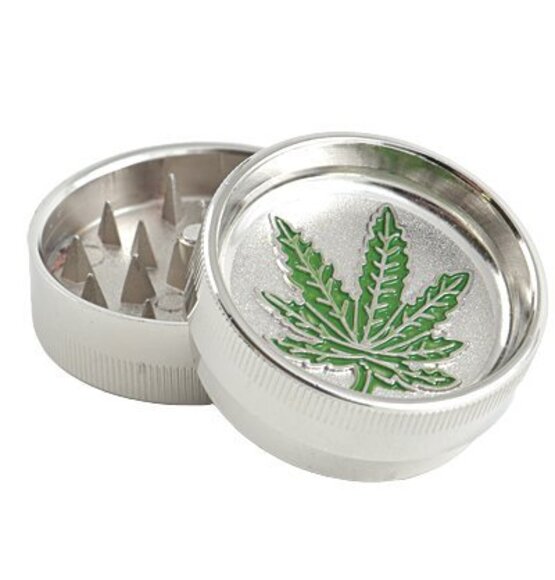 Mini Grinder Cannabis Leaf