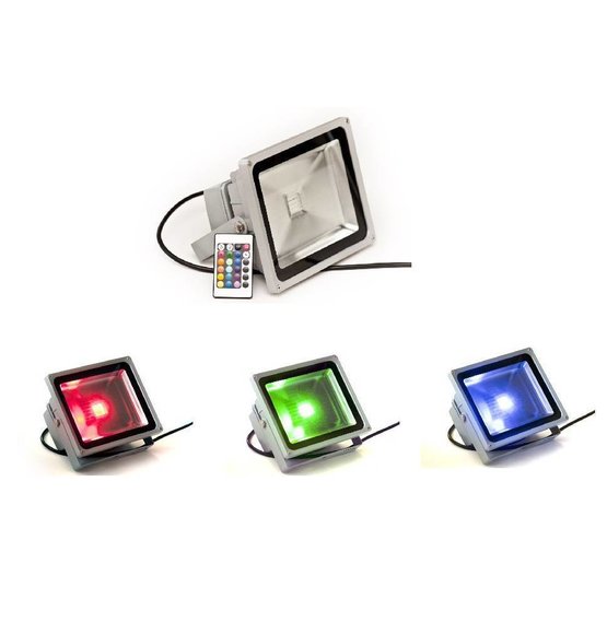 Outdoor LED Floodlight With Color