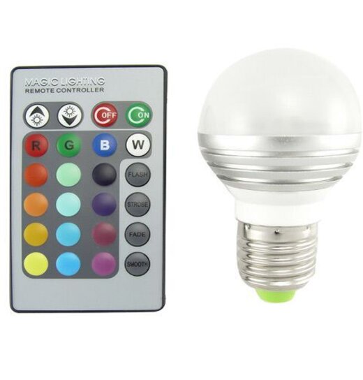 LED-Lampe Bunt mit Fernbedienung