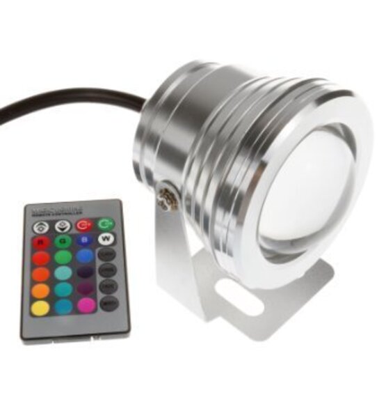LED-Spot Bunt mit Fernbedienung