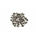 Rosary Silver / Anthracite Metal Beads Hearts