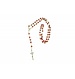 Rosary Red Roses With Silver Beads
