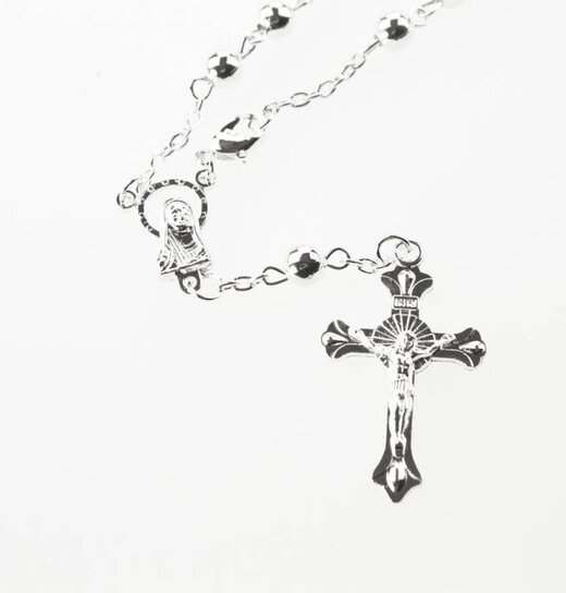Rosary Bracelet / Silver Key