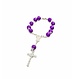 Rosary Bracelet / Key Bead Big Purple