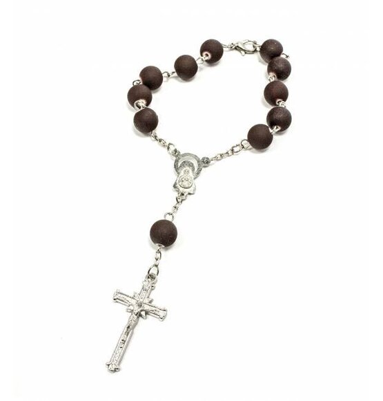 Rosenkranz Armband Dunkelbraun