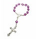 Rosary Bracelet / Key Transparent Purple