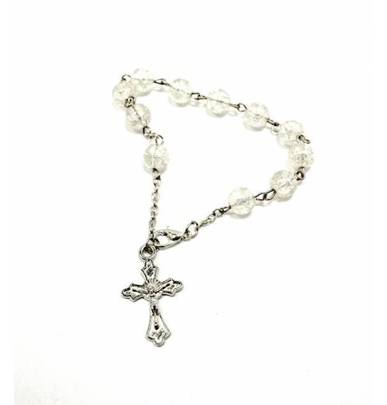 Rosenkranz Armband / Clear Key Plastics