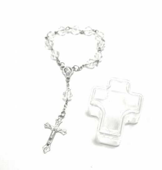 Rosary Bracelet / Clear Key In Box