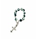 Rosary Bracelet / Clear Blue Key Plastics