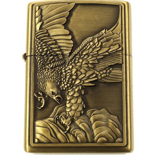 Petrol Lighter With Eagle